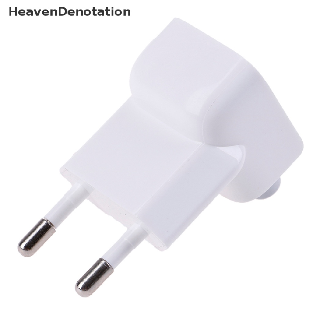 [HeavenDenotation] Adaptor Konverter Charger Travel Plug US to EU Perlengkapan Listrik Untuk Mac Book  Hdv