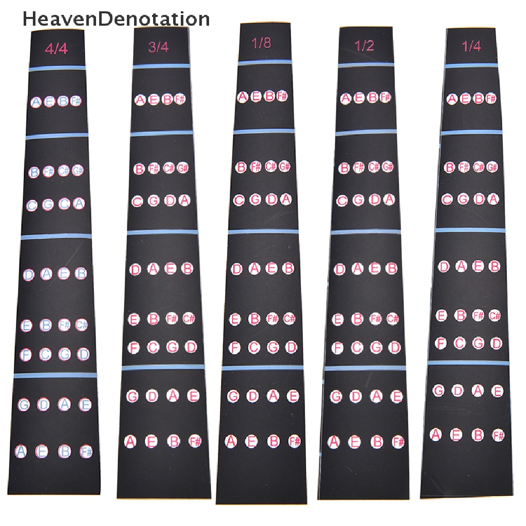 [HeavenDenotation] 1per8-4/4 Violin Innation Stiker Fretboard Penanda Pemula Belajar HDV