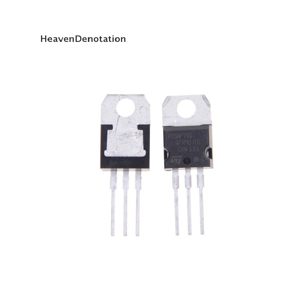 [HeavenDenotation] 10pcs transistor P75NF75 P75N75 STP75NF75 TO-220 Asli HDV