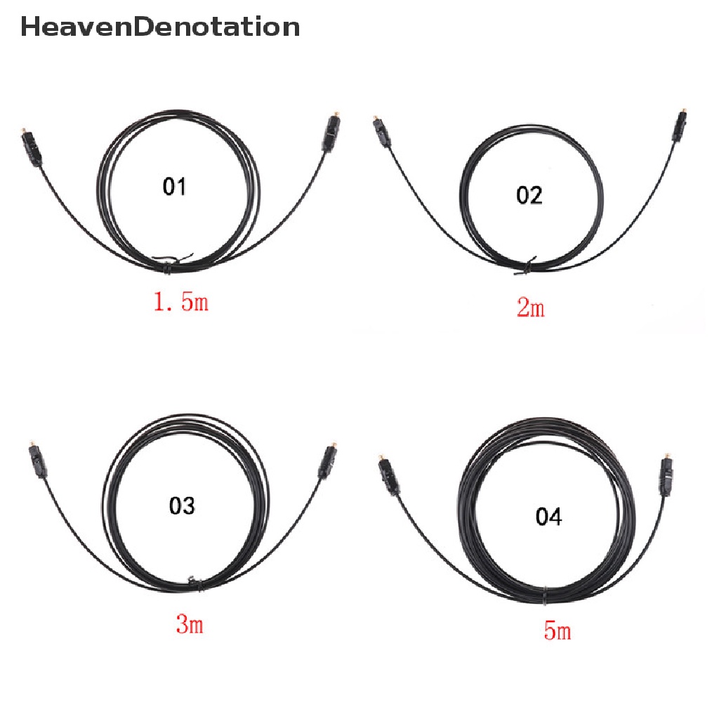 [HeavenDenotation] Kabel Audio Digital Fiber Optik TOSLink Hitam 1.5M 2M 3M 5M HDV