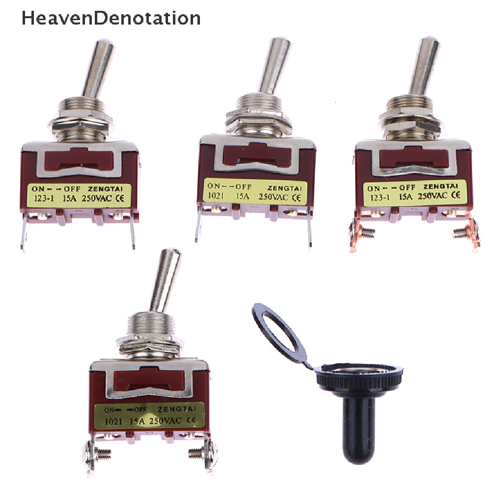 [HeavenDenotation] Saklar toggle Momentary 2pin single side spring return latching on-off Tetap HDV