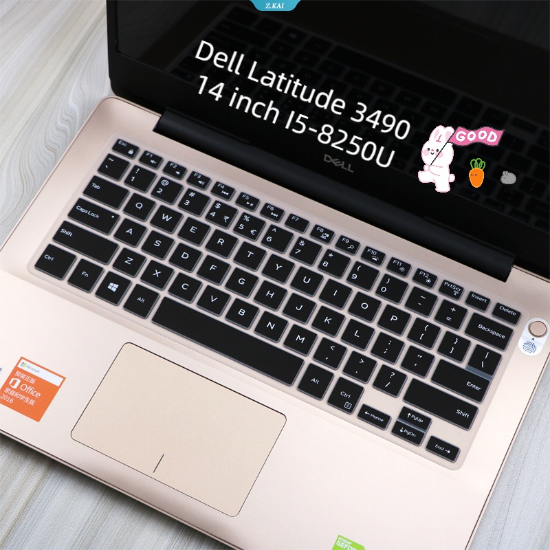 Silikon Keyboard Film Laptop Sleeve Untuk Dell Lintang349014Inch I5-8250U Tahan Air Full Coverage Film Pelindung [ZK]