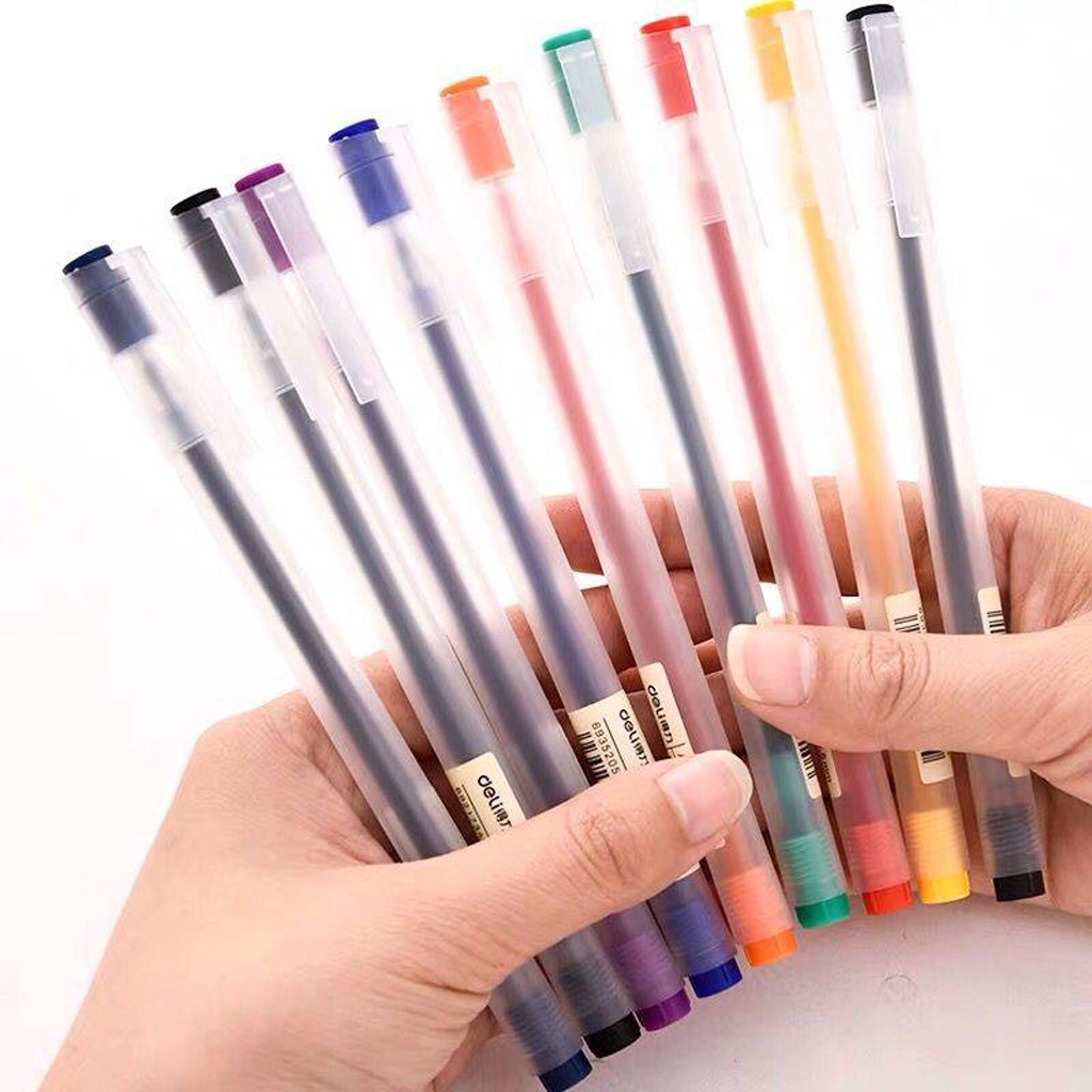 TK Color Gel Pen Pulpen Gel 8 Warna Cerah Needle Tip 0.5mm Panjang Penulisan Hingga 400m S061