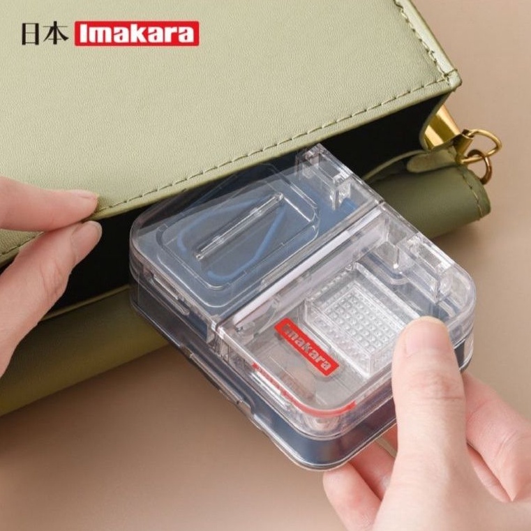 【Debora Mall】Tempat Obat Alat Pemecah Obat Imakara Japan Produk Pemotong Obat Kotak Obat