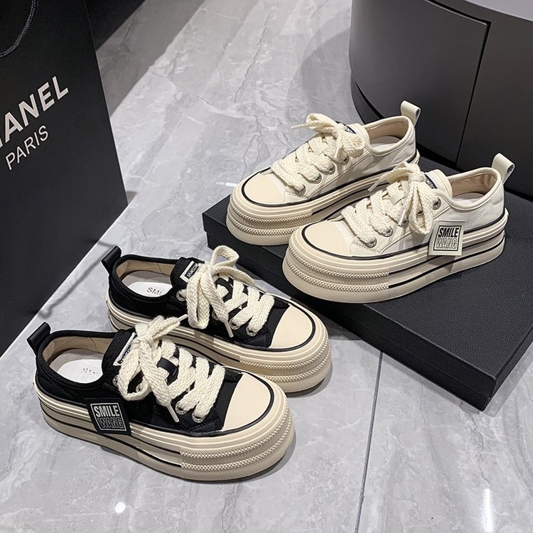 Favorite &quot; FREE BOX&quot; (Size 37 - 41) Mingyu Sepatu Canvas Bertali Kasual Fashion Korea Import 9210