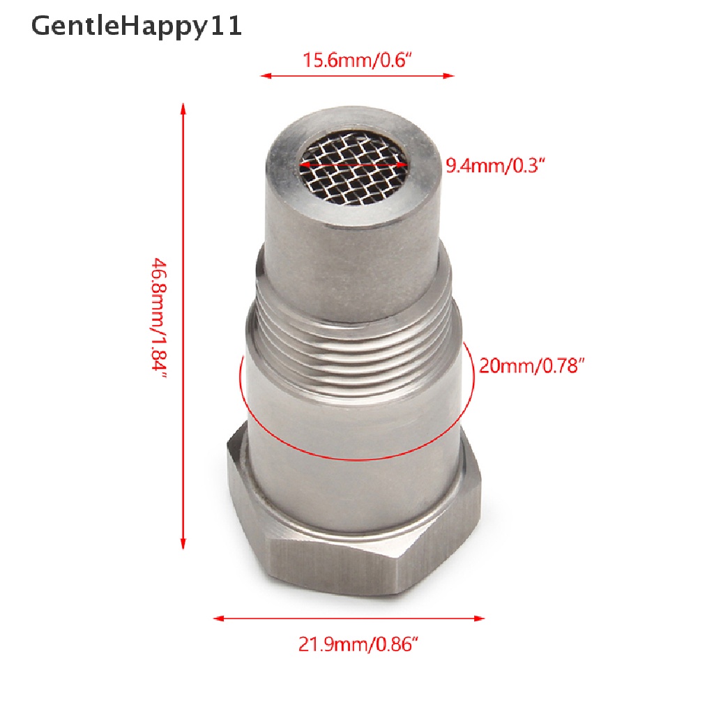 Gentlehappy Universal Extension Filter Oxygen O2 Sensor Konektor Extender Spacer Drat Dalam M18 * 1.5 Stainless Steel Adapter Suku Cadang Mobil id