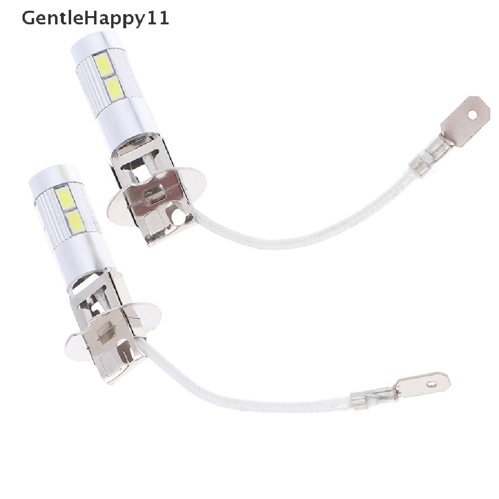 Lampu Bohlam LED Mobil GentleHappy 2X H3 50W 6000K High Power Putih id