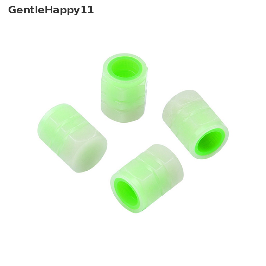 Gentlehappy 4Pcs Universal Luminous Valve Caps Tutup Katup Ban Untuk Mobil Motor Sepeda id