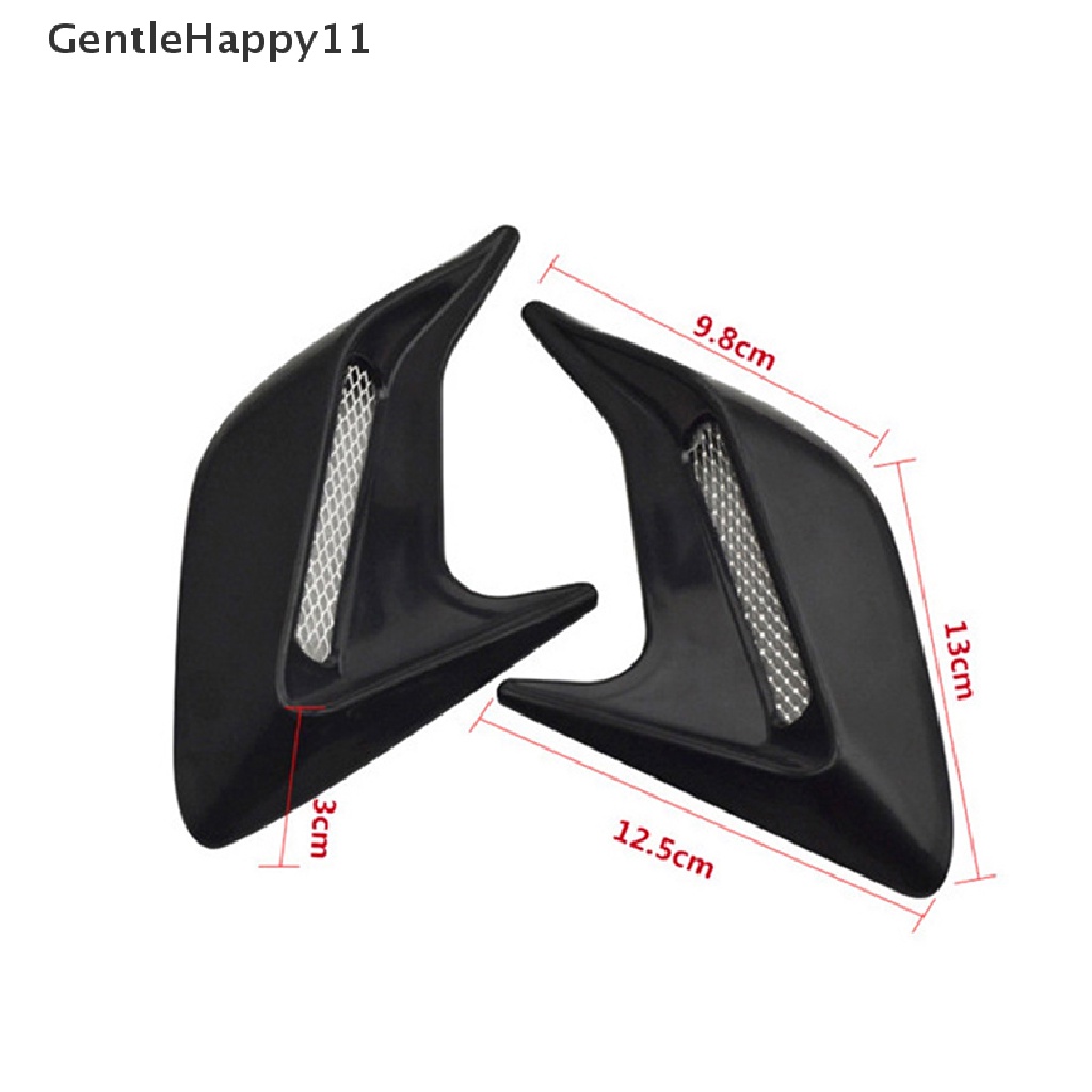 Gentlehappy Carbon Fiber Car Shark Insang Emulasi Lubang Angin Side Air Inlet Hood Dekorasi id