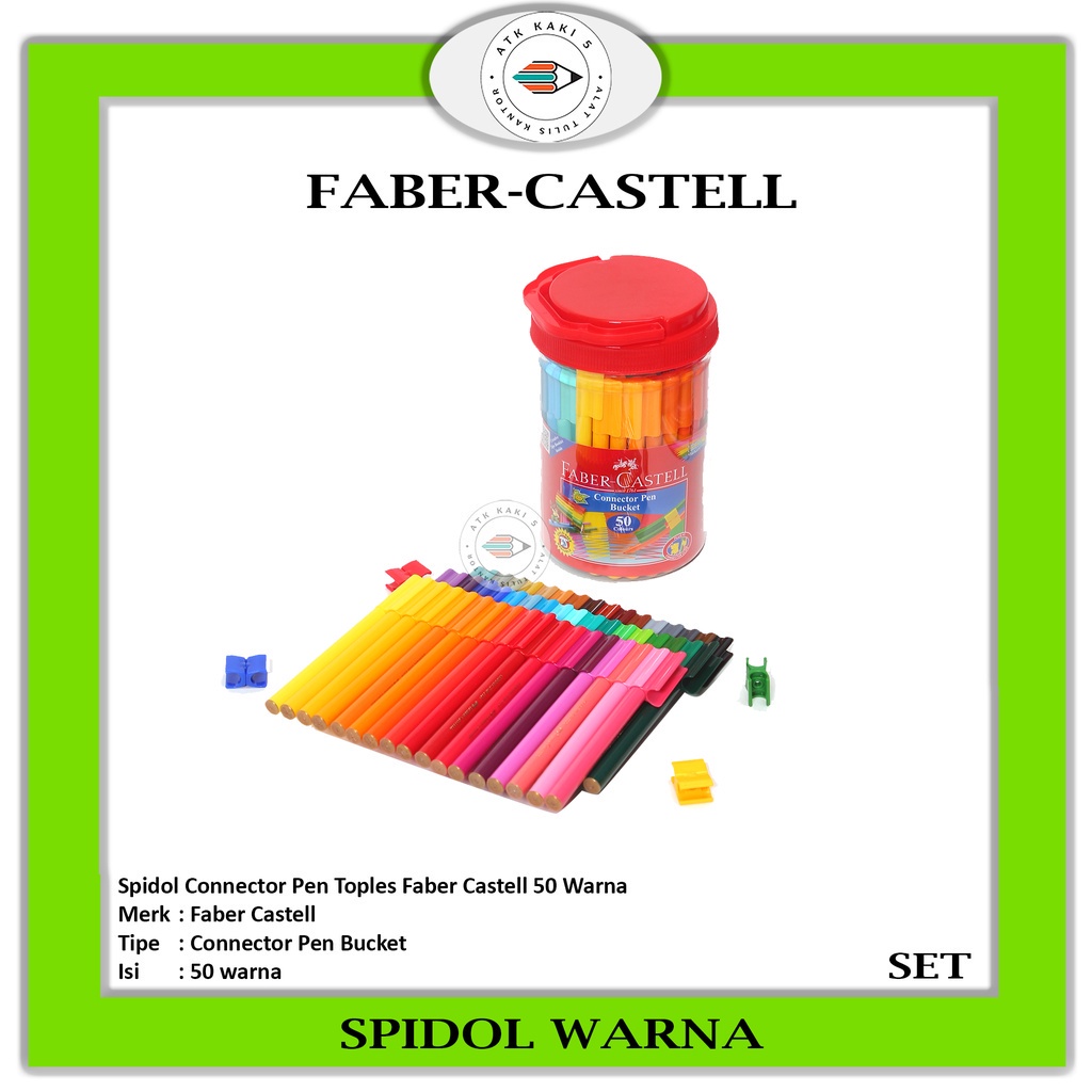 

Faber-Castell - Connector Pen Faber Castel Isi 50 Warna - Set