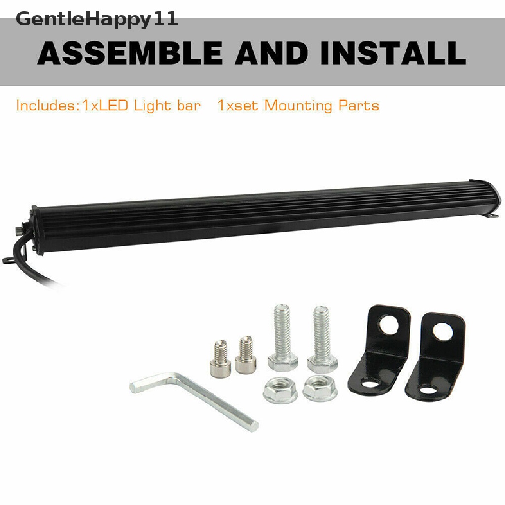 Gentlehappy Lampu Led 20inch 1200W Bar Dual Row Spot Flood Combo Work UTE Truck SUV ATV 22 ''  Id