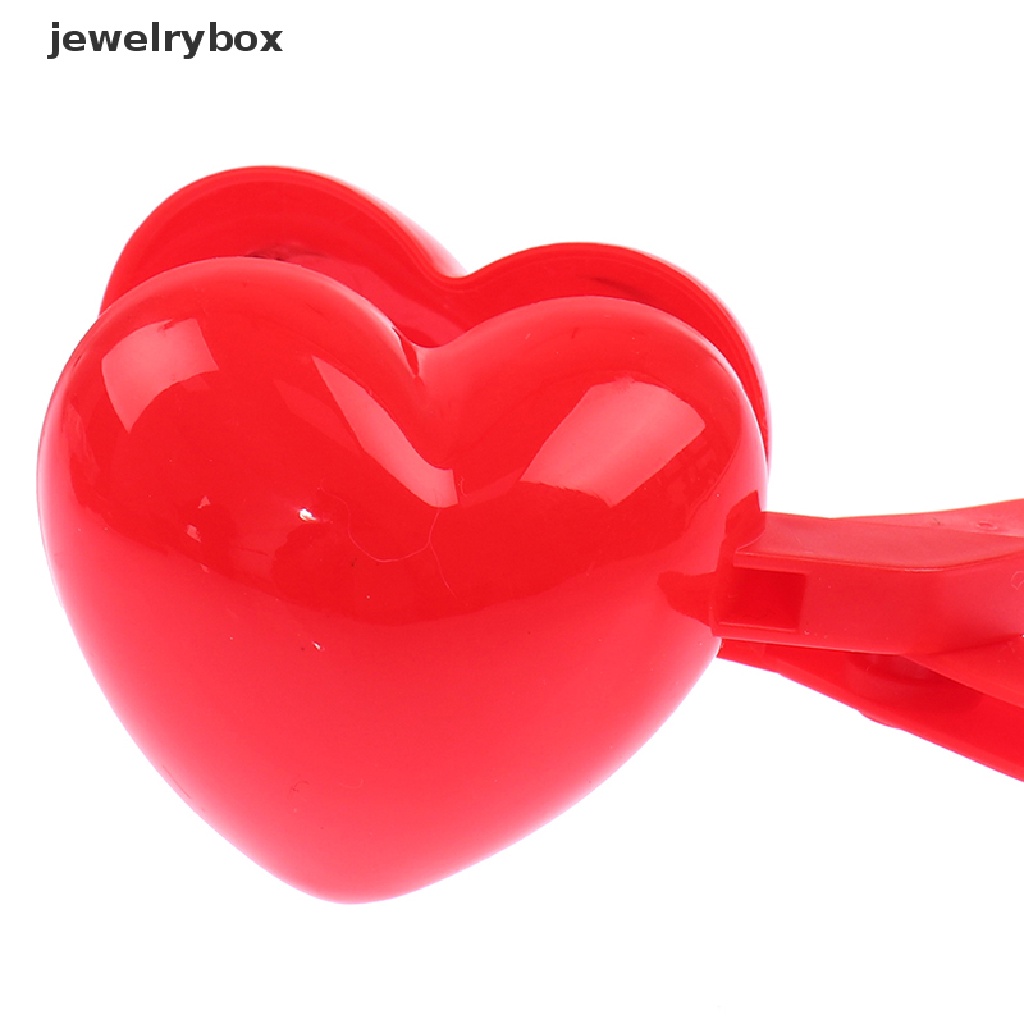 [jewelrybox] Berbentuk Hati Snowball Maker Klip Musim Dingin Bola Pasir Cetakan Penjepit Mainan Luar Ruangan Anak-Anak Butik
