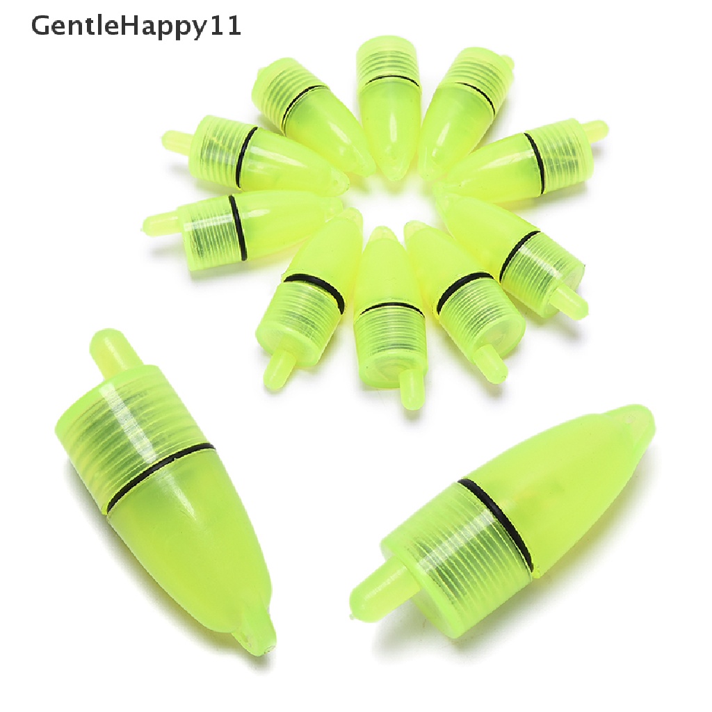 Gentlehappy 10pcs Lampu Pancing LED Alarm Floag Sensor Sinyal Ikan Perlengkapan Memancing id