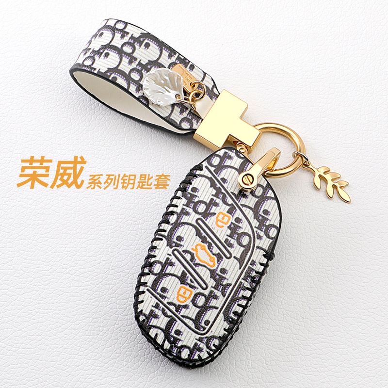 Case Kunci Bahan Kulit Untuk Roewe RX5 MG3 MG5 MG6 MG7 MG ZS GT GS 350 360 750 I5 RX3 RX5 2017 2019 TPU Leather Car Flip Key Case Cover Bag Shell