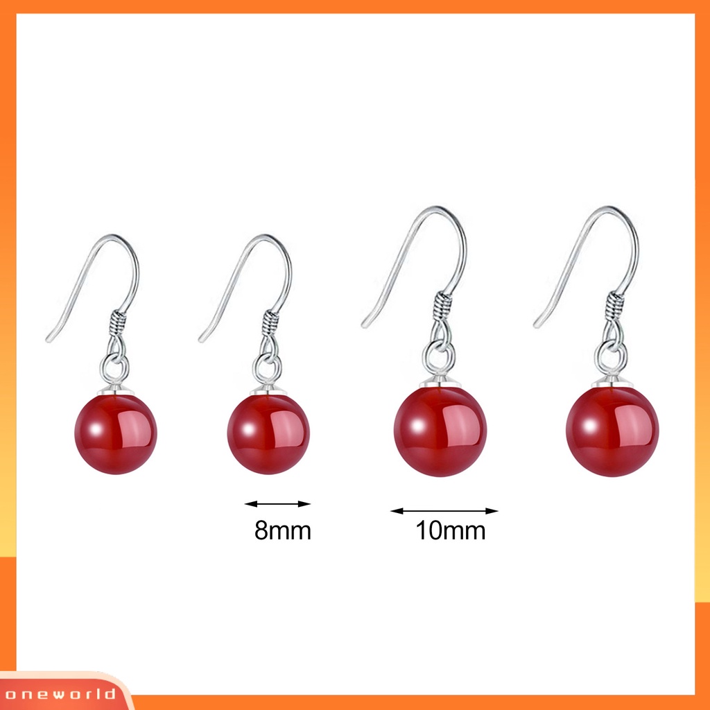 [EONE] 1pasang Menjuntai Anting-Anting Bebas Alergi Tidak Luntur Gloss Tinggi Poles Liontin Dekorasi Geometris Faux Kristal Manik Hook Drop Earrings Fashion Perhiasan