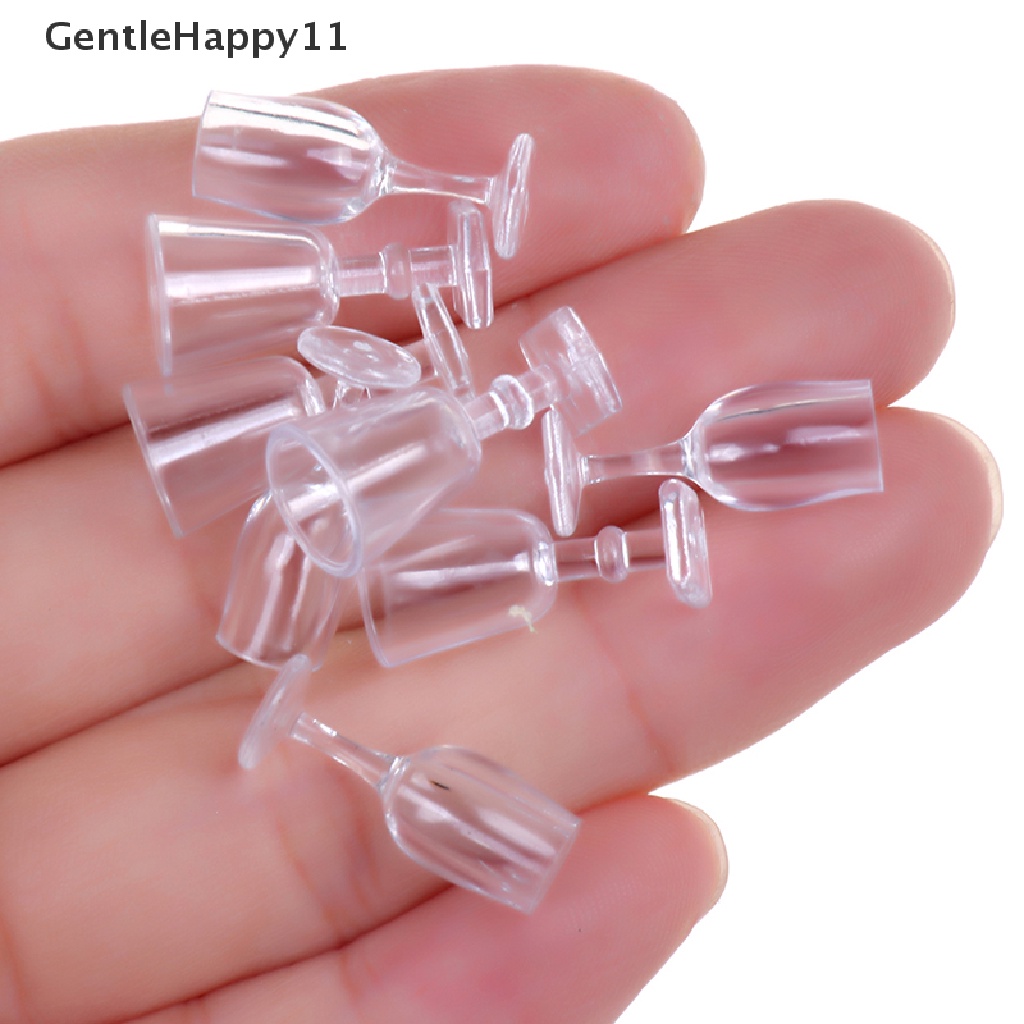 Gentlehappy1:12 Skala 4pcs/lot Cangkir Peralatan Makan set Rumah Boneka Miniatur Mainan id