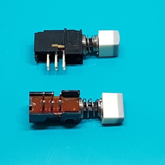 Knob + DPDT 2x3 Horisontal Push On Push Off Mini Switch