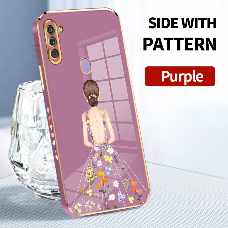 Case Luxury Electroplating Silicone Soft Cove Samsung Galaxy A11 A12 A13 A04s A20s A21s A22 A22s A23