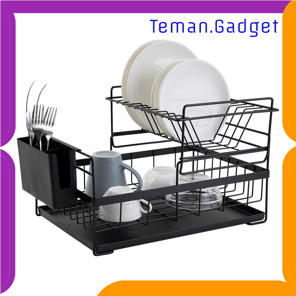 TG - DPR RANDUO Rak Piring Gelas Pengering Drainer 2 Layer Kitchen Rack - MTDD121