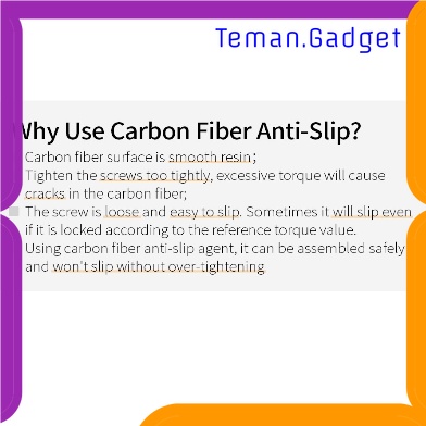 TG - OLR DEEM Gel Anti Slip Sepeda Carbon Fiber Metal Handlebar Seatpost 10g - D10