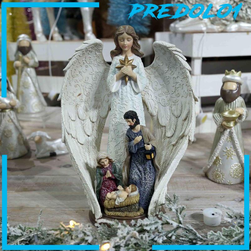 [Predolo1] Patung Pemandangan Kelahiran Patung Keluarga Kudus Untuk Pernikahan Meja Tengah