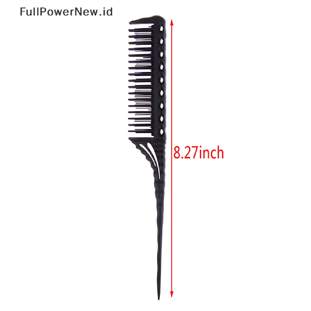 Power 1Pc 3-baris Gigi Sisir Menggoda Sisir Ekor Tikus Styling Rambut Hairdressing Comb Brush ID