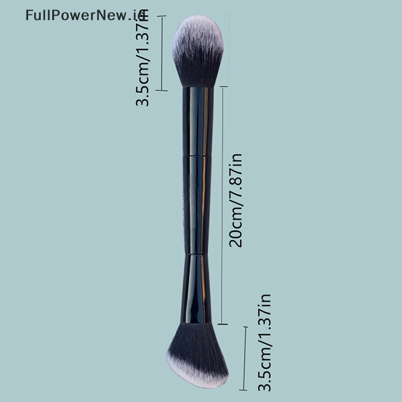 Power Double Head Makeup Brushes Face Contour Brush Alat Makeup Brush Blush Rambut Lembut ID