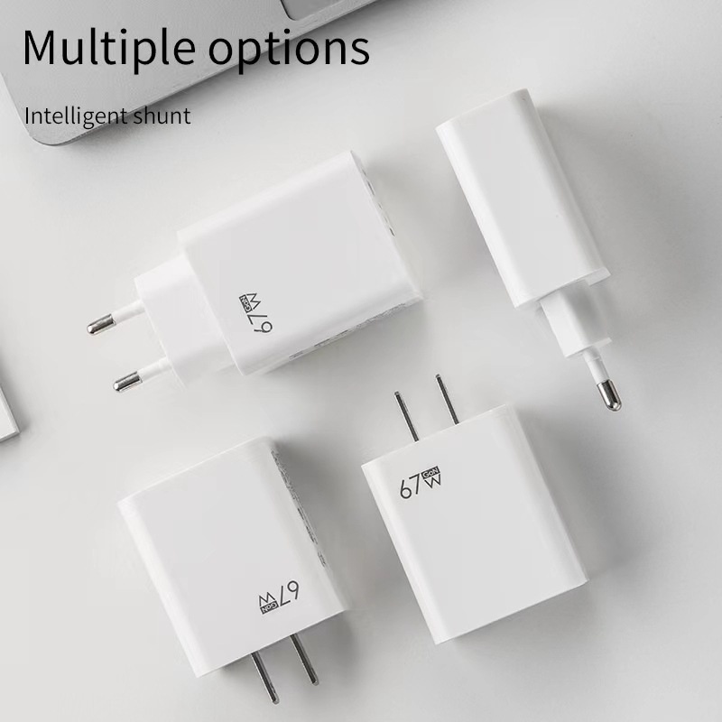67w Type-C Charger Ponsel Charge Super Cepat/Kepala Pengisian Flash Kecepatan Untuk Ponsel Xiaomi/Adaptor Standar EU/US/UK/Aksesoris Ponsel
