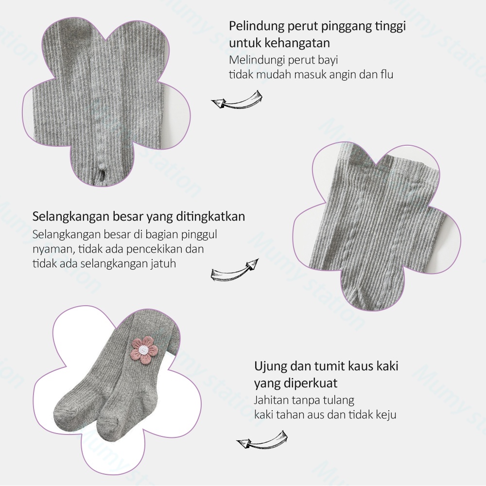 Mumystation 0-1Tahun leging anak import legging anak perempuan/celana leging anak perempuan