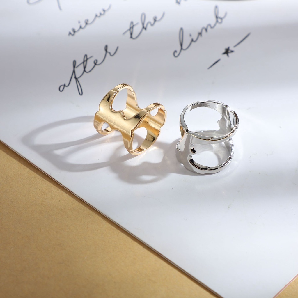 Versi Korea Syal Sutra Gesper Sederhana Niche Tidak Teratur Cekung Syal Gesper Paduan Aksesoris