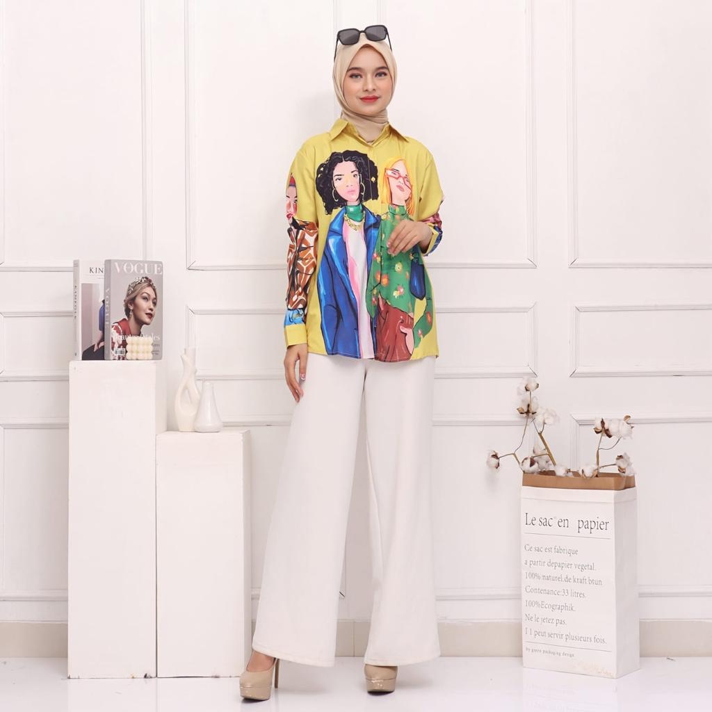 5619 Kemeja Cewek Kue Cookie RM