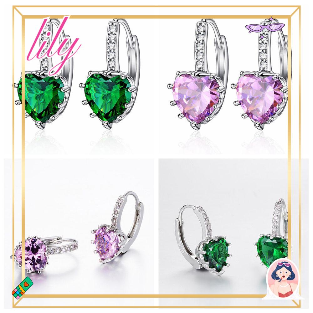 Lily Cubic Zirconia Anting Perhiasan Pernikahan Hadiah Pesta Untuk Wanita Fashion Jewelry