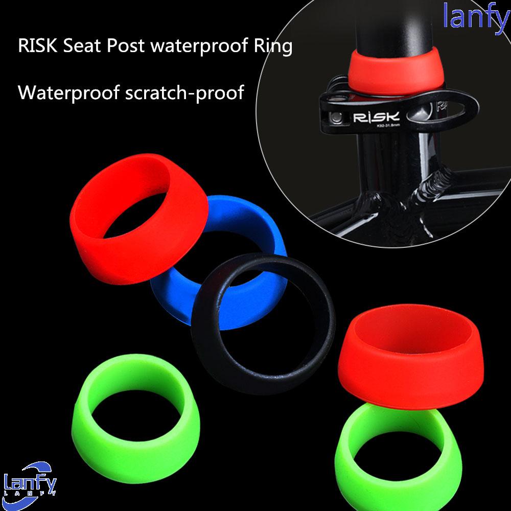 Lanfy Seat Post Ring 1PC Seatpost Pelindung Silikon Penutup Debu Cincin Karet Bersepeda