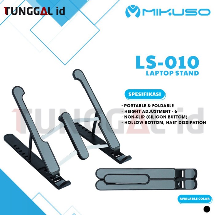 Mikuso LS-010 Laptop Stand Portable Foldable Anti Slip Stand Laptop