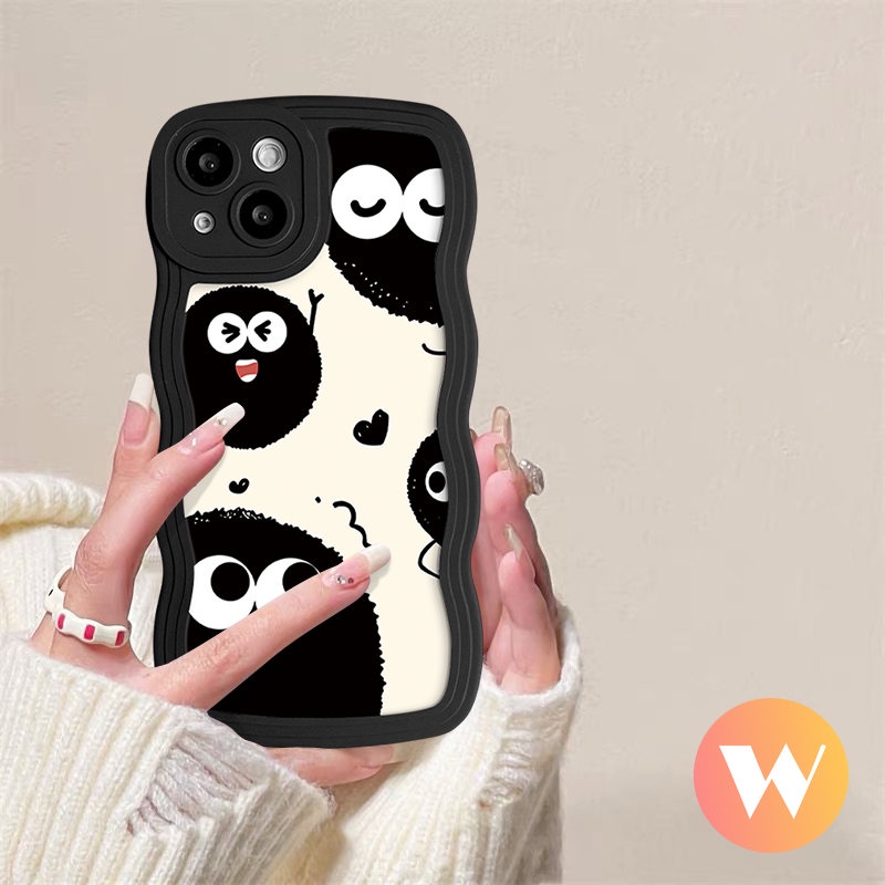 Wavy Edge Case For Infinix Hot 10 8 10T 9 11 Play Hot 11s NFC 12 Pro 10s 11s 20s 12i 10Lite 20 Note 8 10Pro 12 2023 12Pro 12 G96 Smart 5 4 6 Plus Cartoon Luck Dustbunny Soft Cover