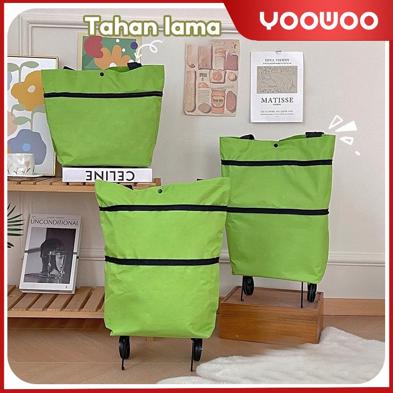 Tas belanja / tas lipat trolley / shopping bag serbaguna / Travelmate
