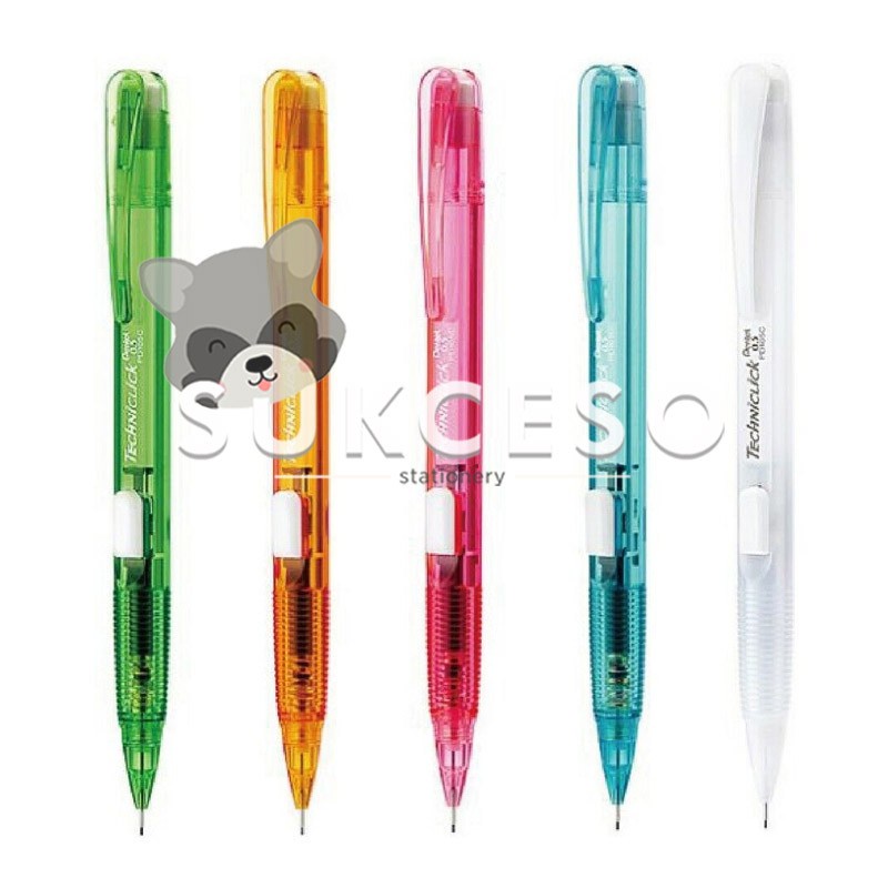 

Pentel Techniclick PD105C Mech Pencil 0.5mm / Pensil Mekanik