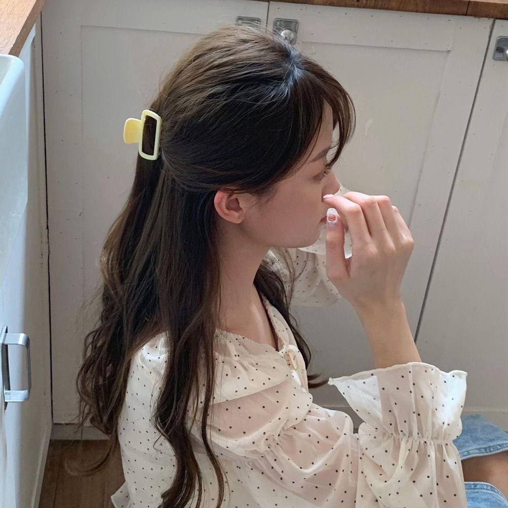 Agustina Wanita Hair Claw Fashion Hiasan Kepala Gaya Rambut Crab Clip Gadis Jepit Rambut Ponytail Holder Besar Hairgrips Korea Hair Clips