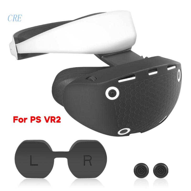 Cre Lengan Silikon Anti Gores Cover Tutup Lensa Untuk Aksesoris Headset PS VR2