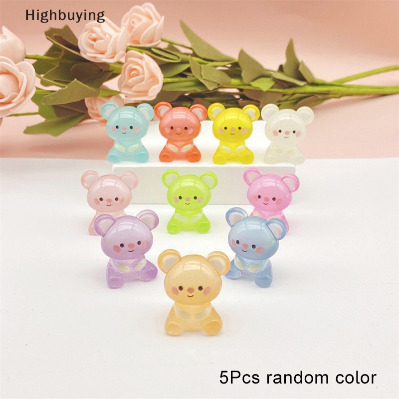 Hbid 5pcs DIY Fluorescence Koala Kecil Resin Aksesoris Untuk Crafg Bahan Perhiasan Ch Supply Seni Dekorasi Glory