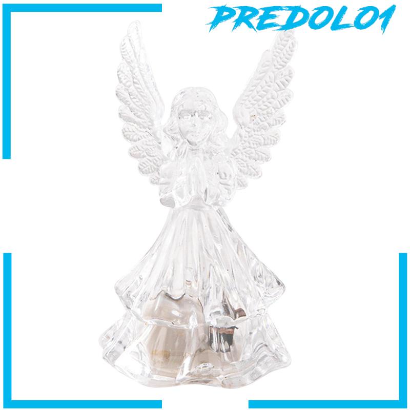 [Predolo1] Patung Malaikat Kerajinan Modern Lampu Malam LED Untuk Rak Buku Properti Foto Tabletop