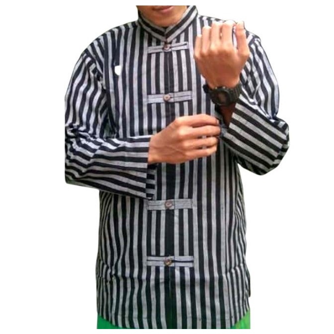 Lurik Lurik katun motif baru - baju koko - baju jawa - baju lurik - surjan