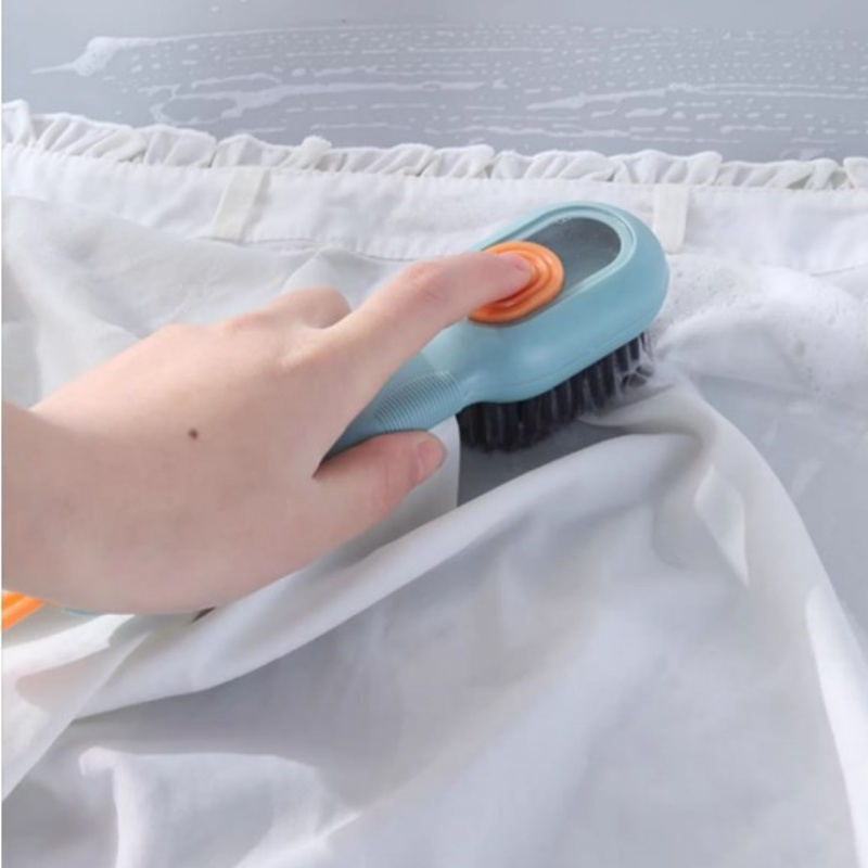 [Unggulan] Sikat Pembersih Pakaian Bulu Lembut Dapat Digantung Alat Penghilang Noda Pakaian Tembok Tanpa Usaha Wastafel Cuci Gadget Manual Isi Cairan Shoes Brushes
