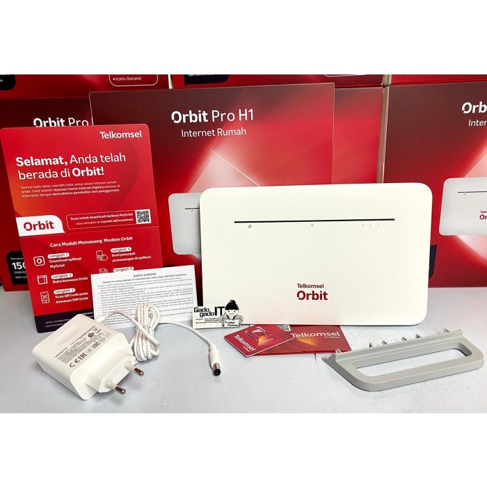 MODEM ROUTER HUAWEI B535 TELKOMSEL ORBIT PRO H1 WIFI 4G LTE 150GB - B535 ORBIT ONLY