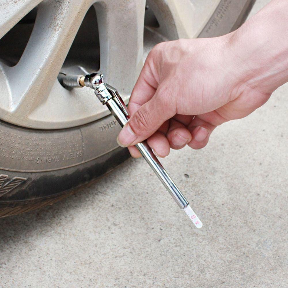 POPULAR Pen Shaped Pressure Gauge Silver 1pcs Barometer Stainless Steel