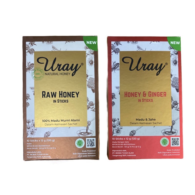 

Uray Raw Honey Stick 10 x 12g (CitraFood)