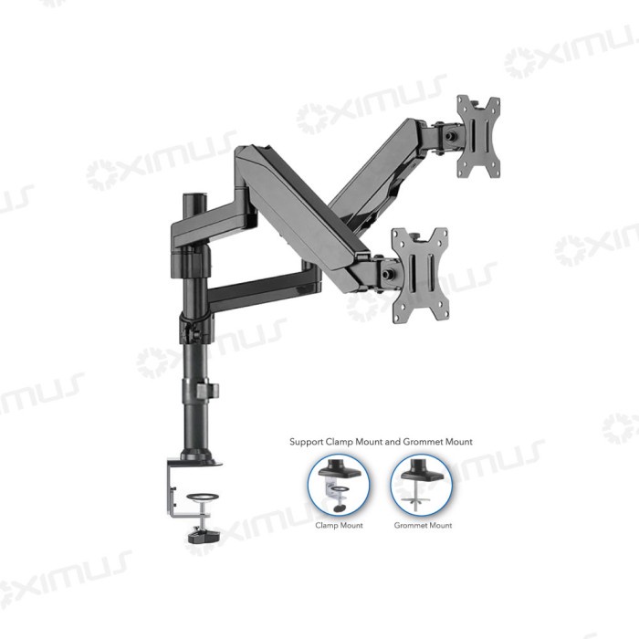 BRACKET MONITOR DESKMOUNT GAS SPRING OXIMUS P200e TILT SWIVEL ROTATE