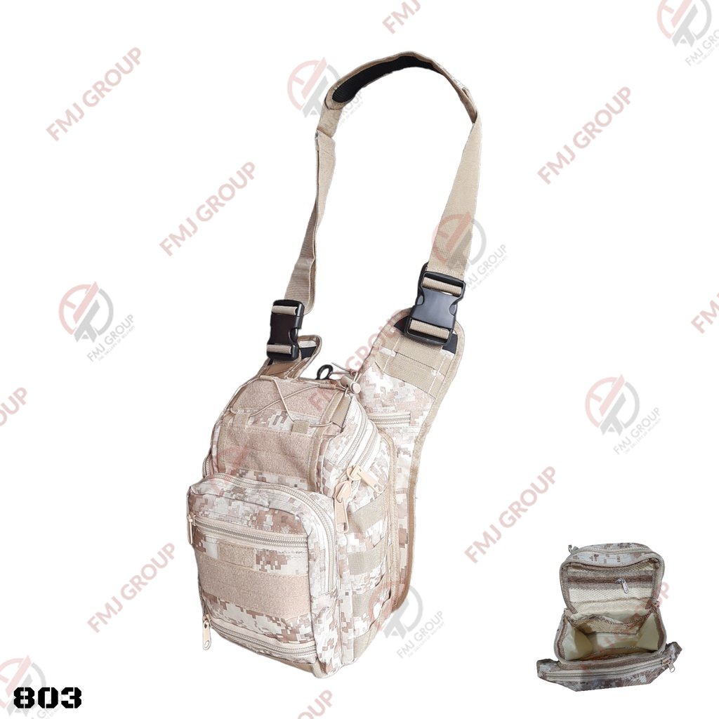 FMJ GROUP Tas Selempang 803 Besar Loreng Marpat,Acupat,Malvinas,Gurun Cordura Local Product