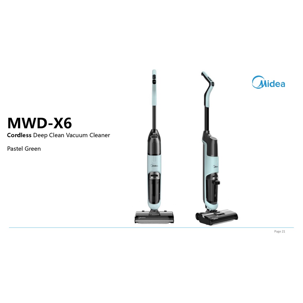 Midea Floor Washer MWD-X8 Cordless Deep Clean Vacuum Cleaner MWDX8 (VAKUM+PEL)