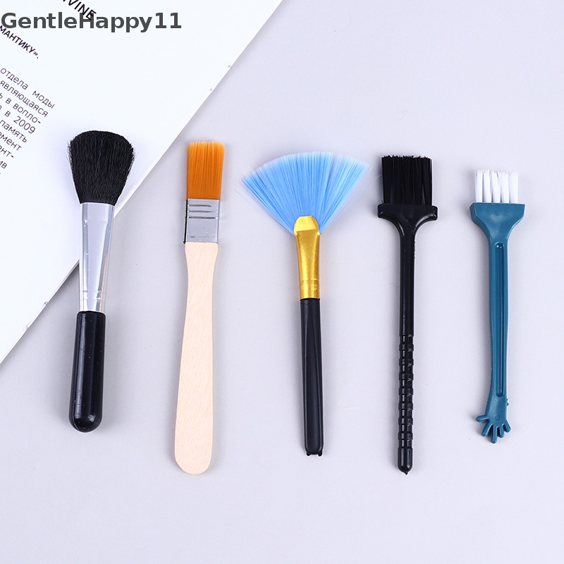 Gentlehappy 1Set Alat Pembersih Keyboard Laptop Brush Kit Phone Dust Brushes Crevice Cleaning id